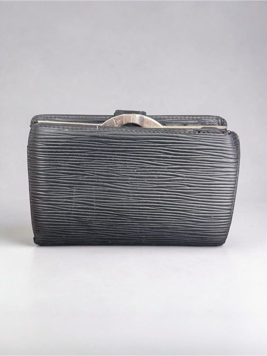 Louis Vuitton Handbags - Authentic Louis Vuitton Black Epi Leather Kiss-Lock Wallet